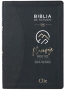 Biblia de estudio RVR77 Mensaje profético y escatológico i/piel negro