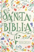 Biblia RVR2020 portátil tapa dura flores verde