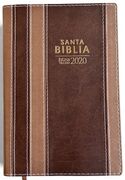 Biblia RVR2020 Tamaño Manual Letra Grande i/piel Bitono Marrón