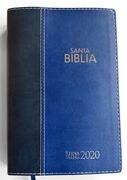 Biblia RVR2020 Tamaño Manual Letra Grande i/piel Bitono Azul