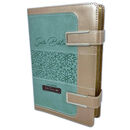 Biblia RVR60 Letra Grande bronce/verde con dos broches