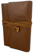 Biblia RVR60 Letra Grande Piel genuina café claro con índice