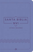 Biblia NVI Letra Grande Tamaño manual i/piel Lila