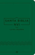 Biblia NVI Letra Grande Tamaño Manual i/piel Verde