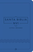 Biblia NVI Letra Grande Tamaño Manual i/piel Azul