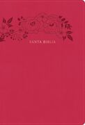 Biblia RVR60 LEtra Súpergigante i/piel Rosa floral con índice