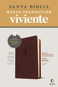 Biblia de referencia en la columna central NTV, letra grande con Filament