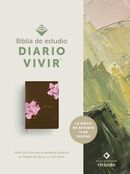 Biblia de estudio del diario vivir NTV Café con flores rosas