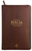 Biblia RVR60 Tamaño Manual Letra Grande i/piel CAFÉ con cierre/índice