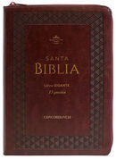 Biblia RVR60 Tamaño Gigante Letra 15 puntos i/piel con cierre/índice marrón CON CENEFA CLÁSICA