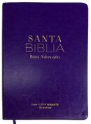 Biblia RVR60 súper gigante letra 19 puntos i/piel lila. Colección clásica