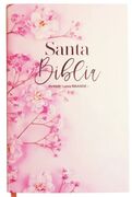 Biblia RVR60 Tamaño manual Letra Grande TAPA FLEX rosa con flores