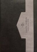 Biblia RVR60 Bolsillo i/piel Elegante Negro/Gris con cierre/índice