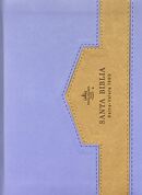 Biblia RVR60 Bolsillo i/piel Elegante Lila/Café con cierre/índice