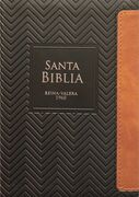 Biblia RVR60 Bolsillo i/piel Geométrico Negro/Café con cierre/índice