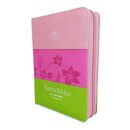 Biblia RVR60 portátil Letra Grande 11 puntos Tricolor Rosa/fucsia/lima con cierre/índice