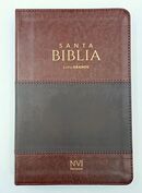 Biblia NVI Peninsular Tamaño manual letra grande café/café