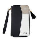 Biblia RVR60 Chequera i/piel Negro/Gris/Blanco con cierre/índice