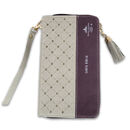 Biblia RVR60 Chequera i/piel Beige/Café con cierre