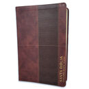 Biblia RVR60 Letra Súper Gigante i/piel Geométrico Café/café con índice