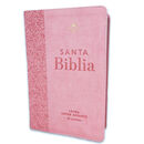Biblia RVR60 Letra Súper Gigante i/piel Rosa Floral con índice