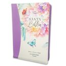 Biblia RVR60 Letra Súper Gigante i/piel jardín Lila con cierre/índice Canto pintado