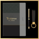 Agenda Tesoros de Sabiduría 2026 i/piel negro/negro pack con llavero y bolígrafo