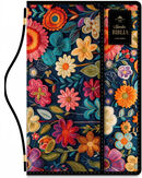 Biblia RVR60 Tamaño manual con broche y asa. Floral Estampado