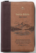 Biblia RVR60 tamaño manual letra Gigante Café/café con cierre: Alzaré mis ojos