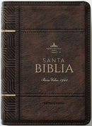 Biblia RVR60 tamaño compacto Letra Grande i/piel café oscuro