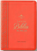 Biblia RVR60 tamaño compacto Letra GRande i/piel Coral