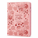 Biblia RVR60 de Obsequios y premios Rosa Floral con cierre