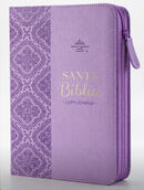 Biblia RVR60 de Obsequios y premios Lila Primor con cierre