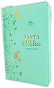 Biblia RVR60 de Obsequios y premios Turquesa Mariposas con cierre