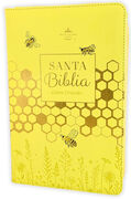 Biblia RVR60 de Obsequios y premios AMARILLO abejas con cierre
