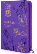 Biblia RVR60 de Obsequios y premios Morado con flores con cierre